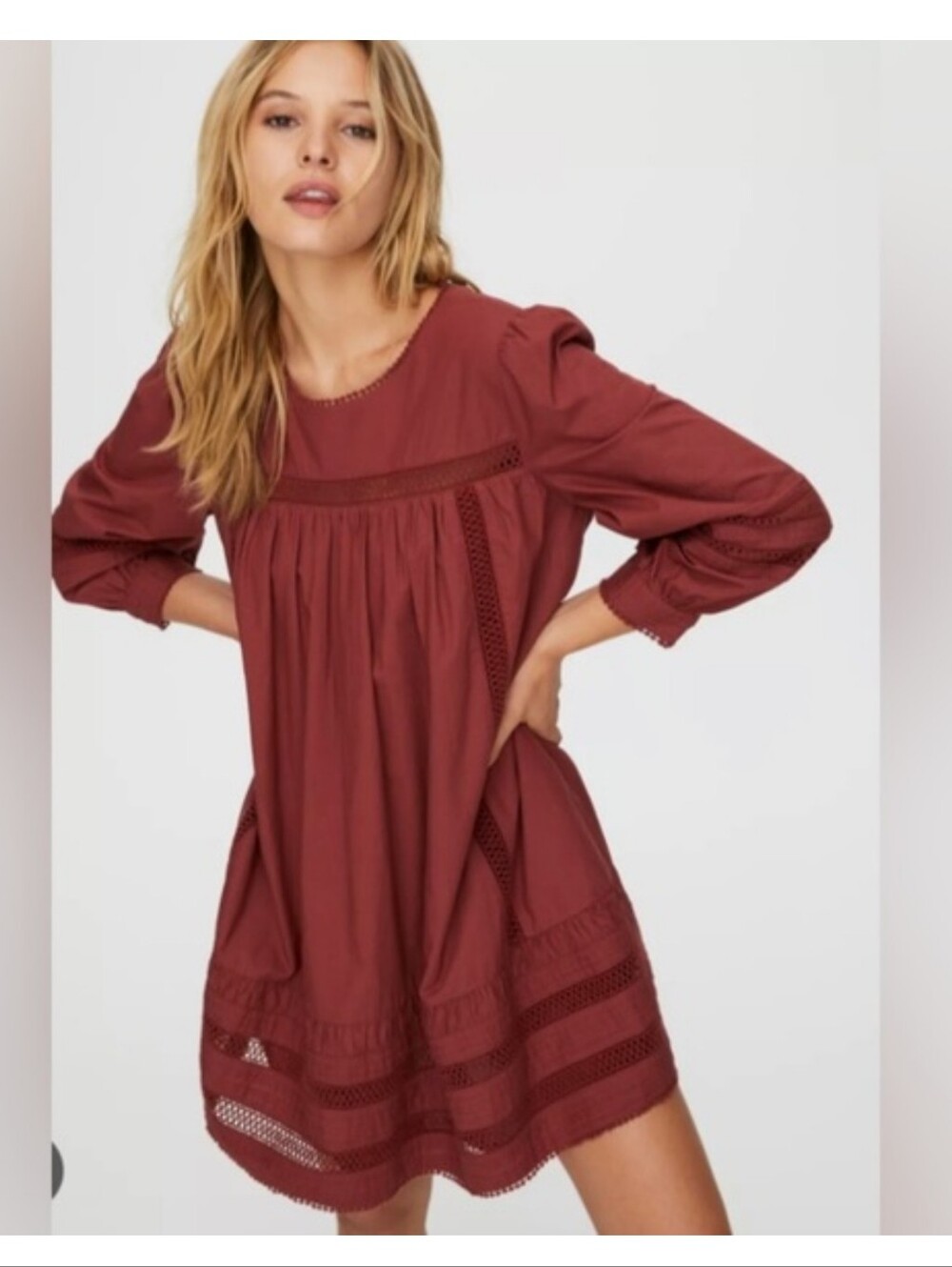 Aritzia Carmella Dress - Indigo Blue